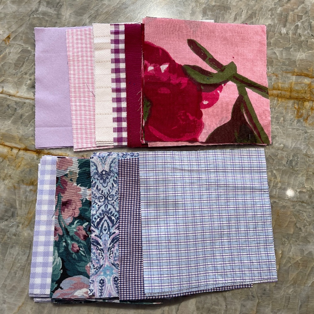40 Precut 5" Quilt Squares Assorted Fabric Charm Pack